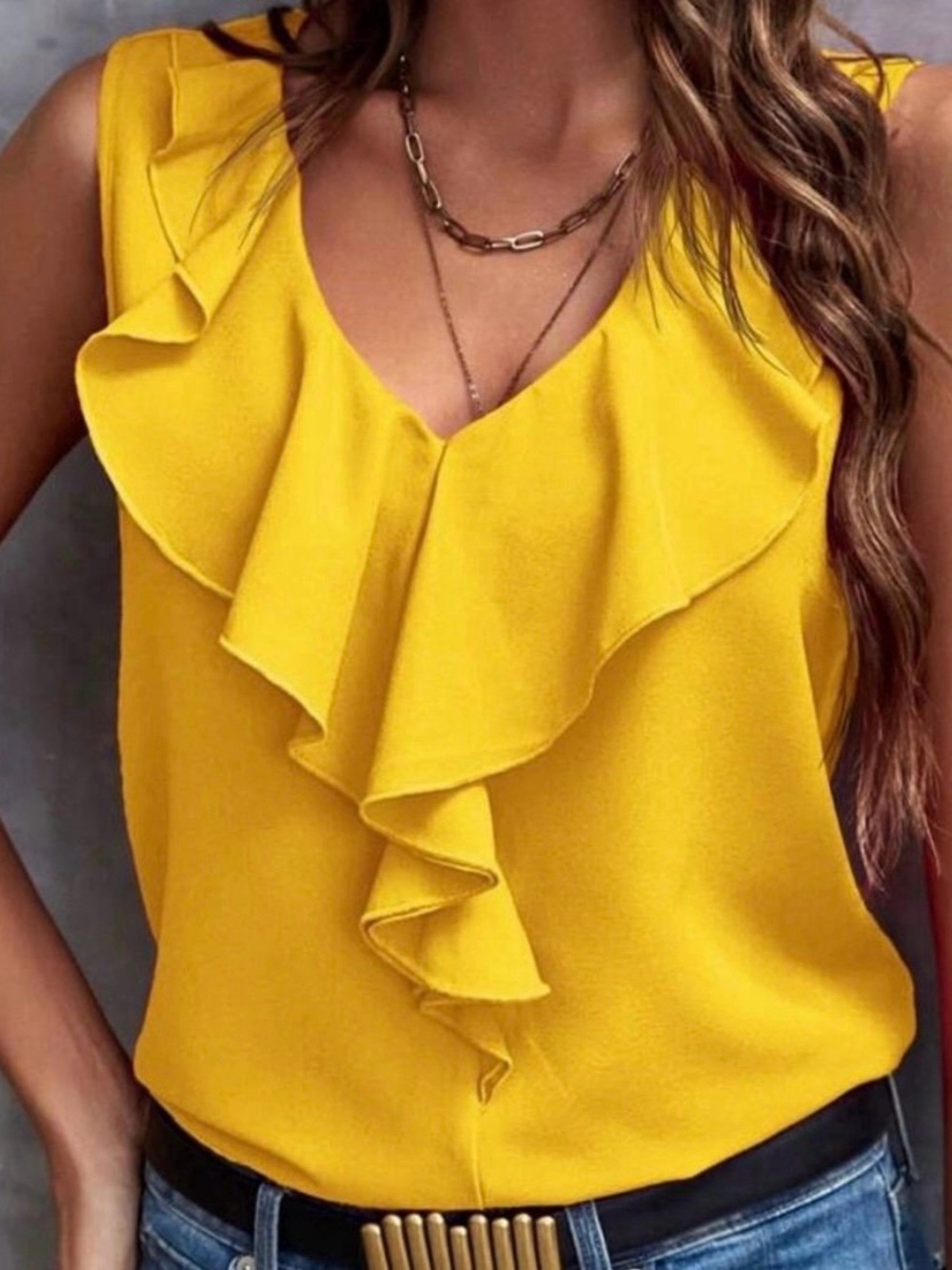 Ruffled Tank Top
